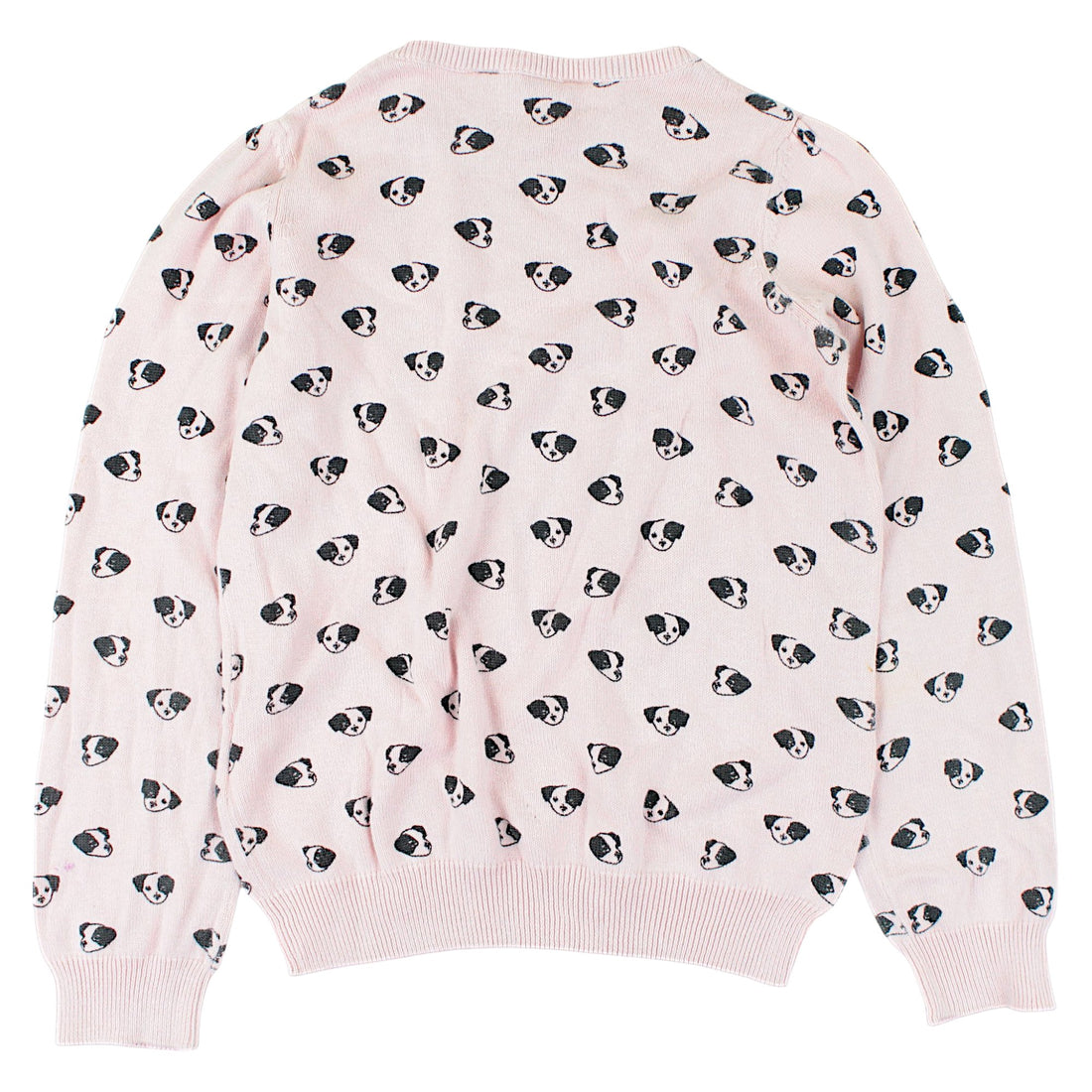 Sweter zakładana przez głowę pieski dziewczęca używana H&M kod 167