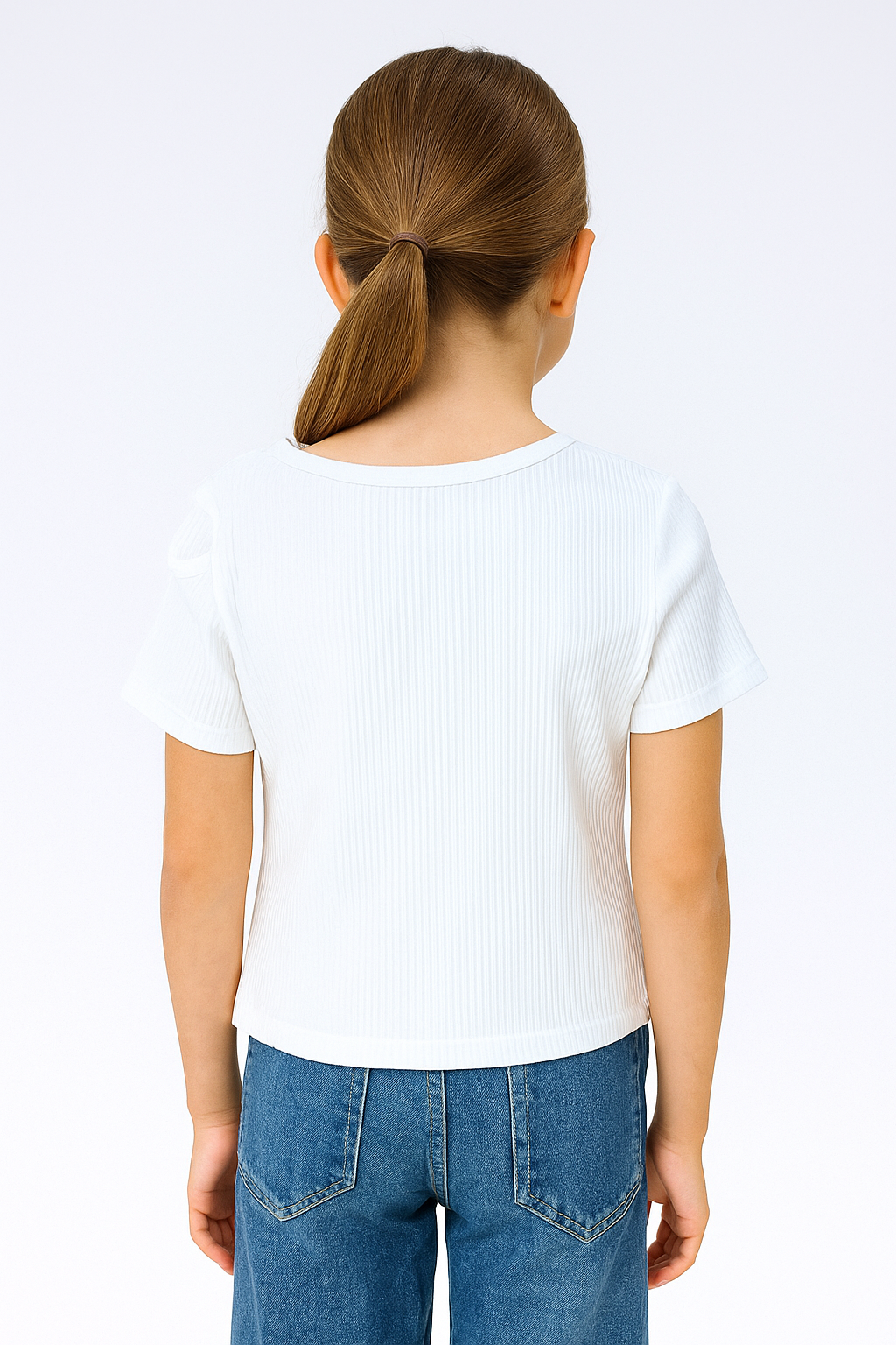 Bluzka topik dziewczęca kremowa Breeze 19780-17625