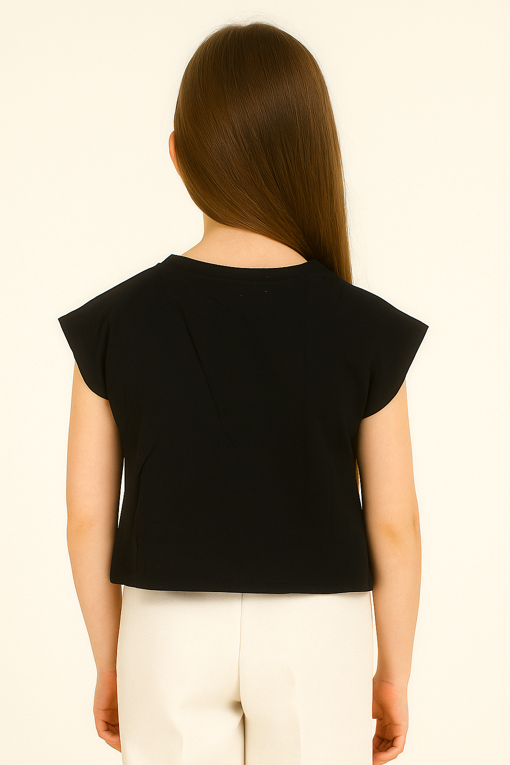 Bluzka dziewczęca czarna Happy Star 2423-12625