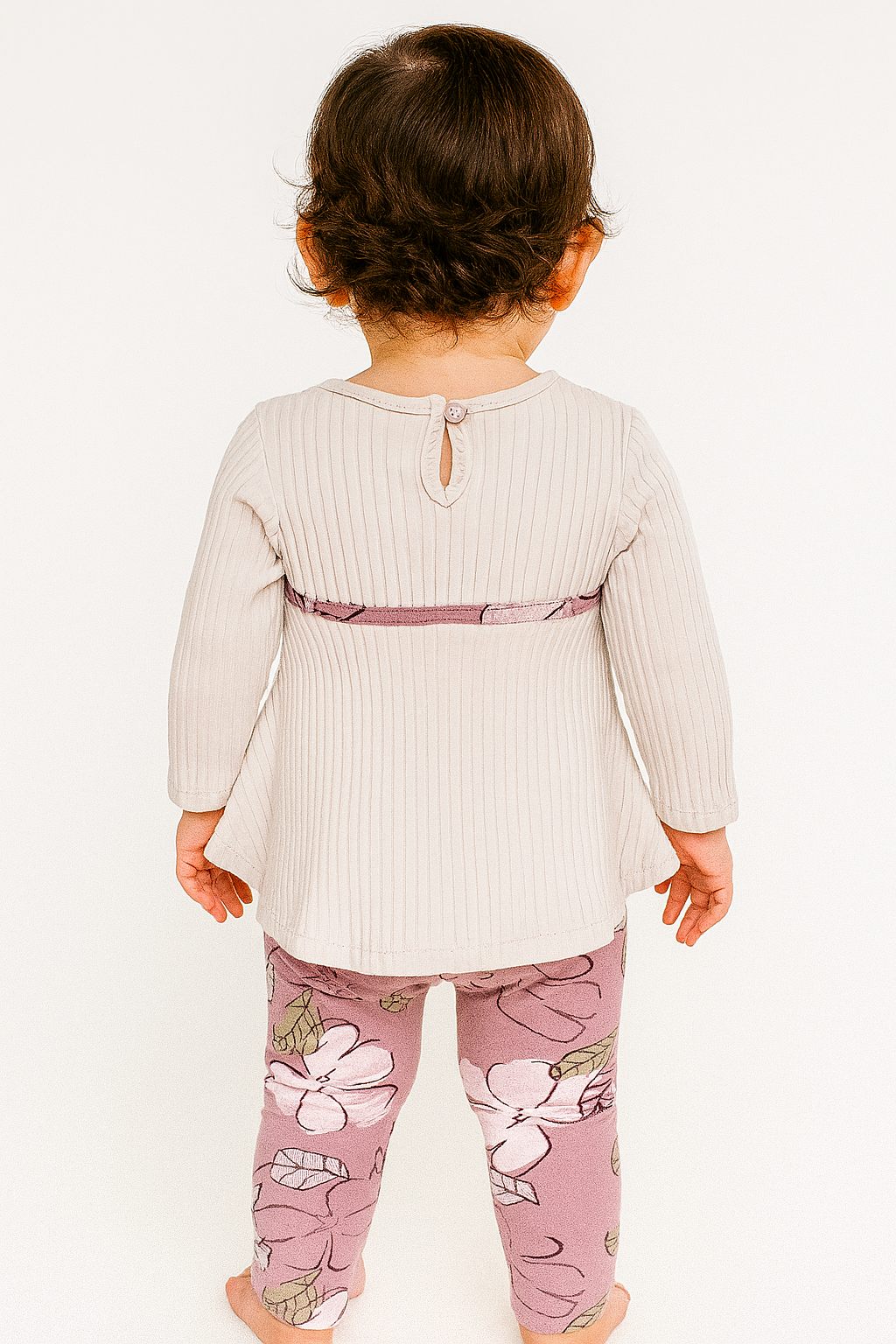 Tunika z getrami dziewczęca Beż Deco 26-362-16725-1