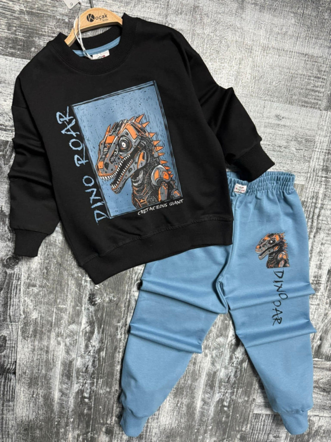 Dres Dinoroar Chłopięcy Niebieski Kocak 1323-7825-35