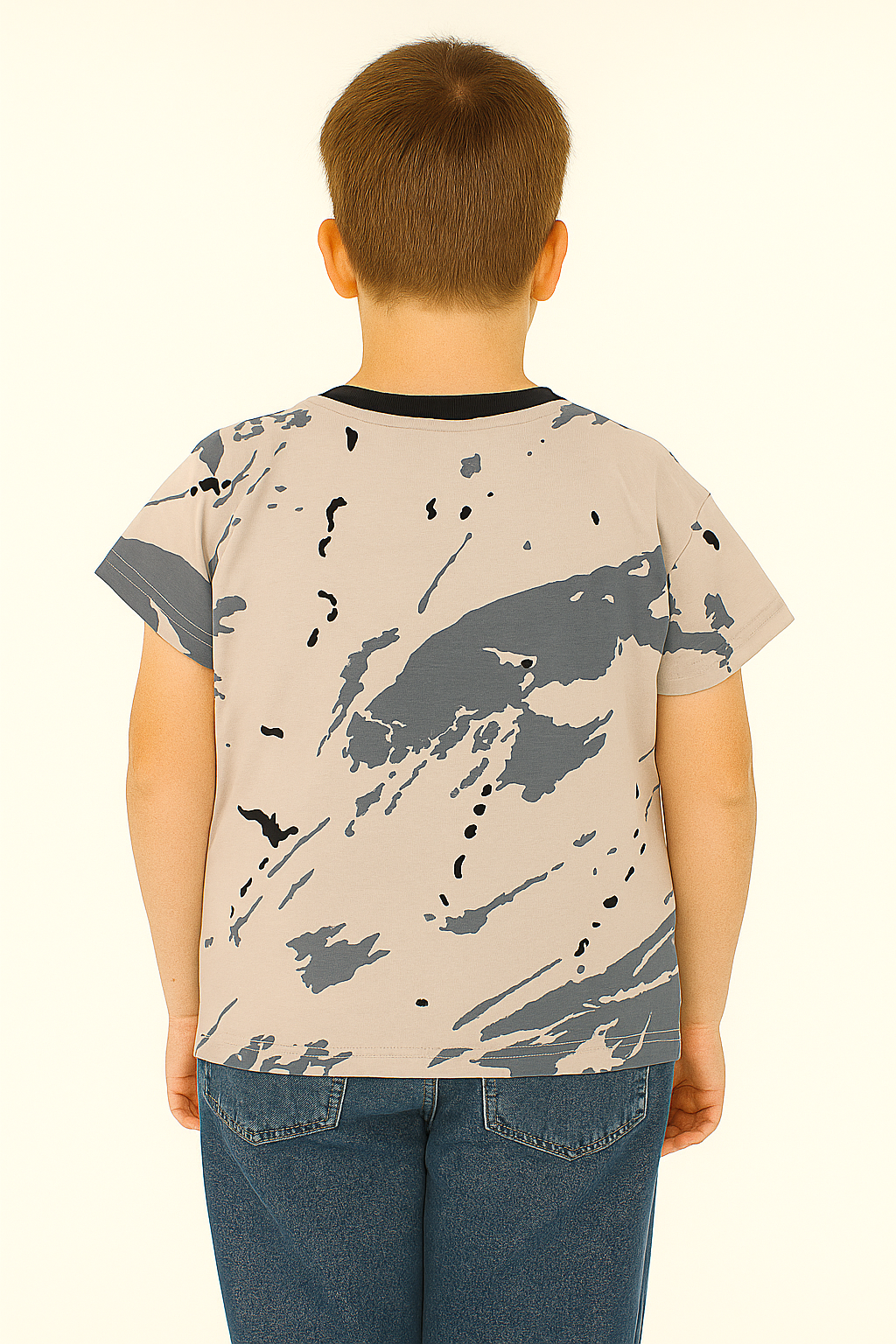 Bluzka bawełniana chłopięca beżowa Guliwerkids 3423-30525-1