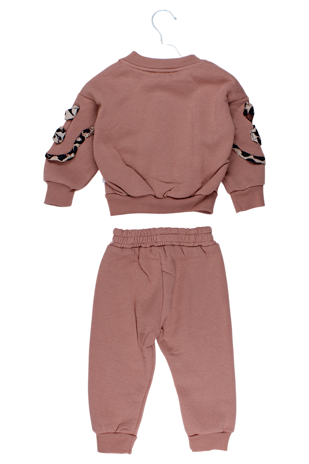 Komplet ocieplany dziewczęcy pudrowy róż Donino 60298-11925