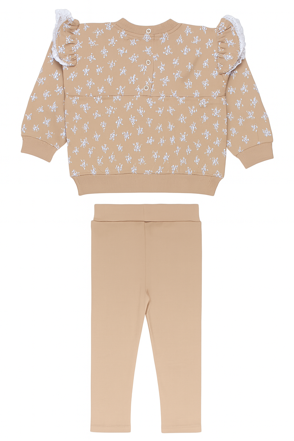 Komplet dziewczęcy Falbanka beżowy Murat Baby 9751-16725