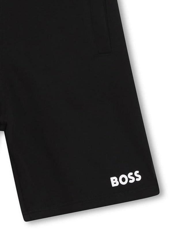 BOSS J24816-09B Bermudy chłopiec kolor czarny -  - #tag1# - #tag2# - #tag3# - #tag4#