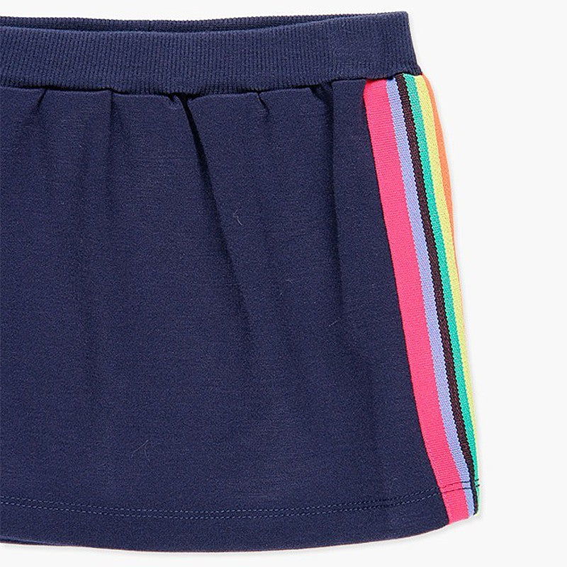 Bawełniana sportowa spódnica dla dziewczynki Boboli 408158-2440-M granat -  - #tag1# - #tag2# - #tag3# - #tag4#