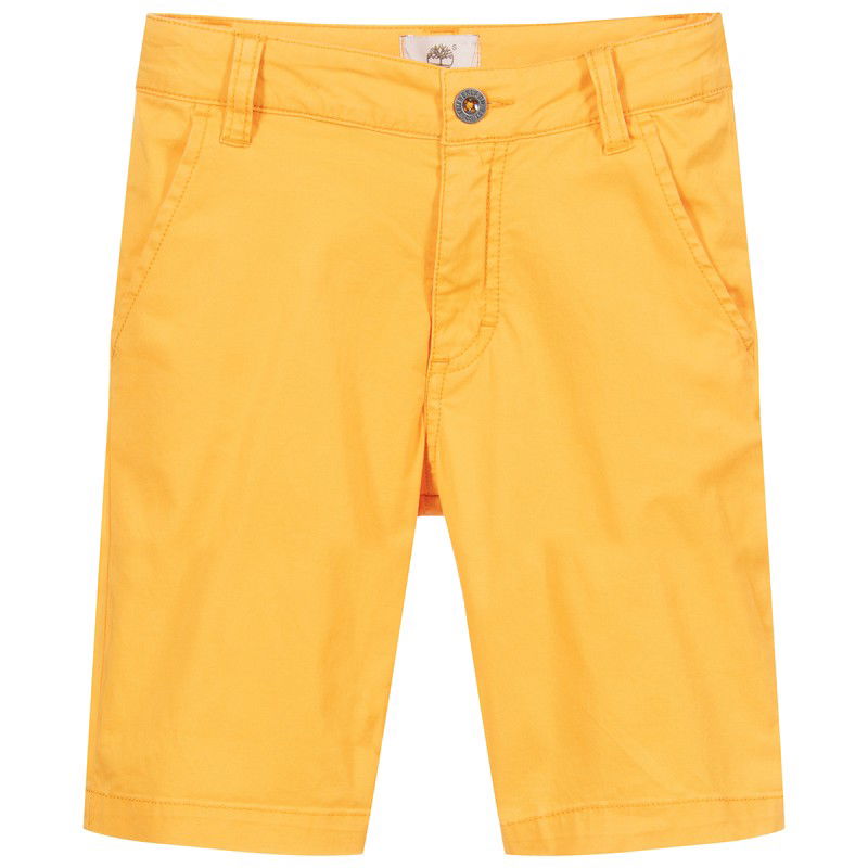 Bermudy chłopięce TIMBERLAND T24B32-565 kolor żółty -  - #tag1# - #tag2# - #tag3# - #tag4#