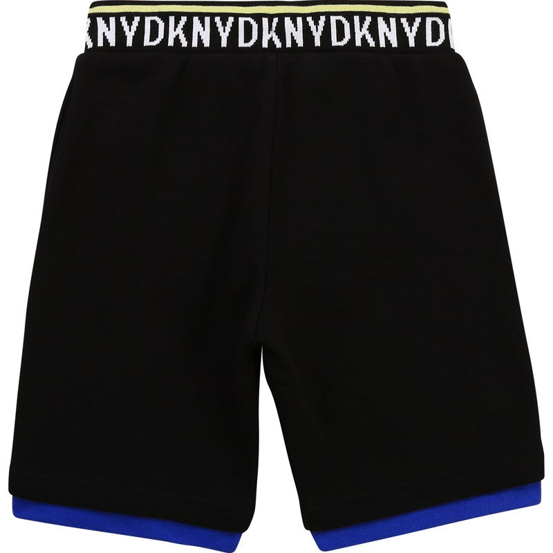 Bermudy dla chłopców DKNY D24731-09B kolor czarny -  - #tag1# - #tag2# - #tag3# - #tag4#