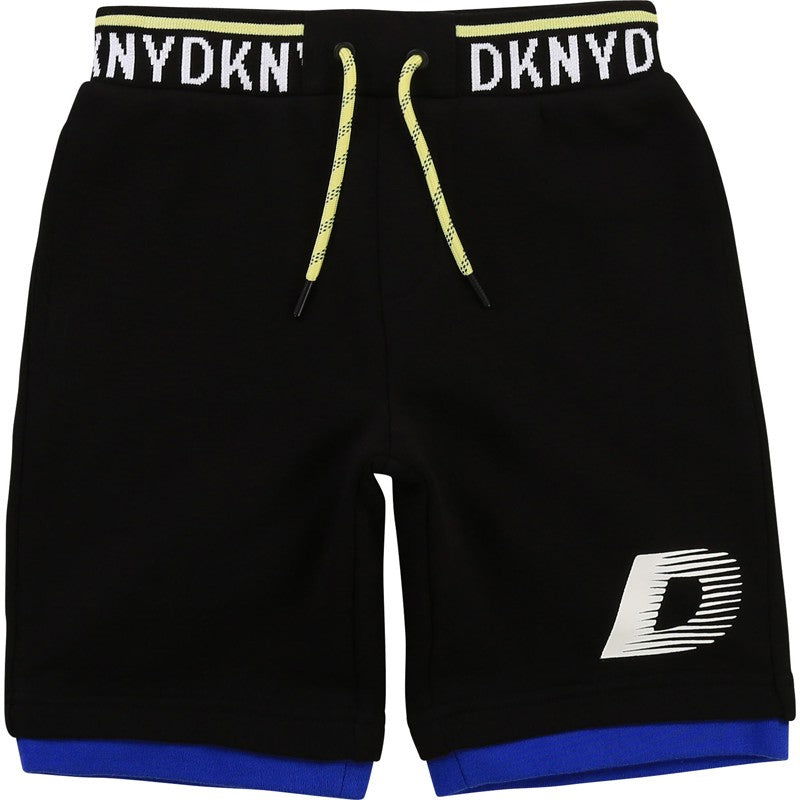Bermudy dla chłopców DKNY D24731-09B kolor czarny -  - #tag1# - #tag2# - #tag3# - #tag4#