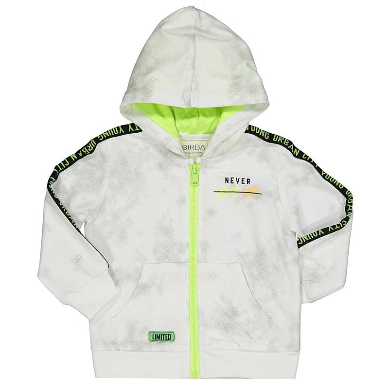 Birba Bluza z kapturem Baby Boy 46806-00 94Z kolor biały - - #tag1# - #tag2# - #tag3# - #tag4#