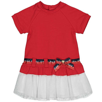 Birba Sukienka Baby Girl 45307-00 50M kolor czerwony - - #tag1# - #tag2# - #tag3# - #tag4#