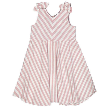 Birba Sukienka w paski Baby Girl 45314-00 95Z kolor różowy - - #tag1# - #tag2# - #tag3# - #tag4#