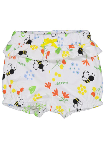 Birba&Trybeyound 61016-00-92Z Szorty w kwiaty kolor biały - - #tag1# - #tag2# - #tag3# - #tag4#