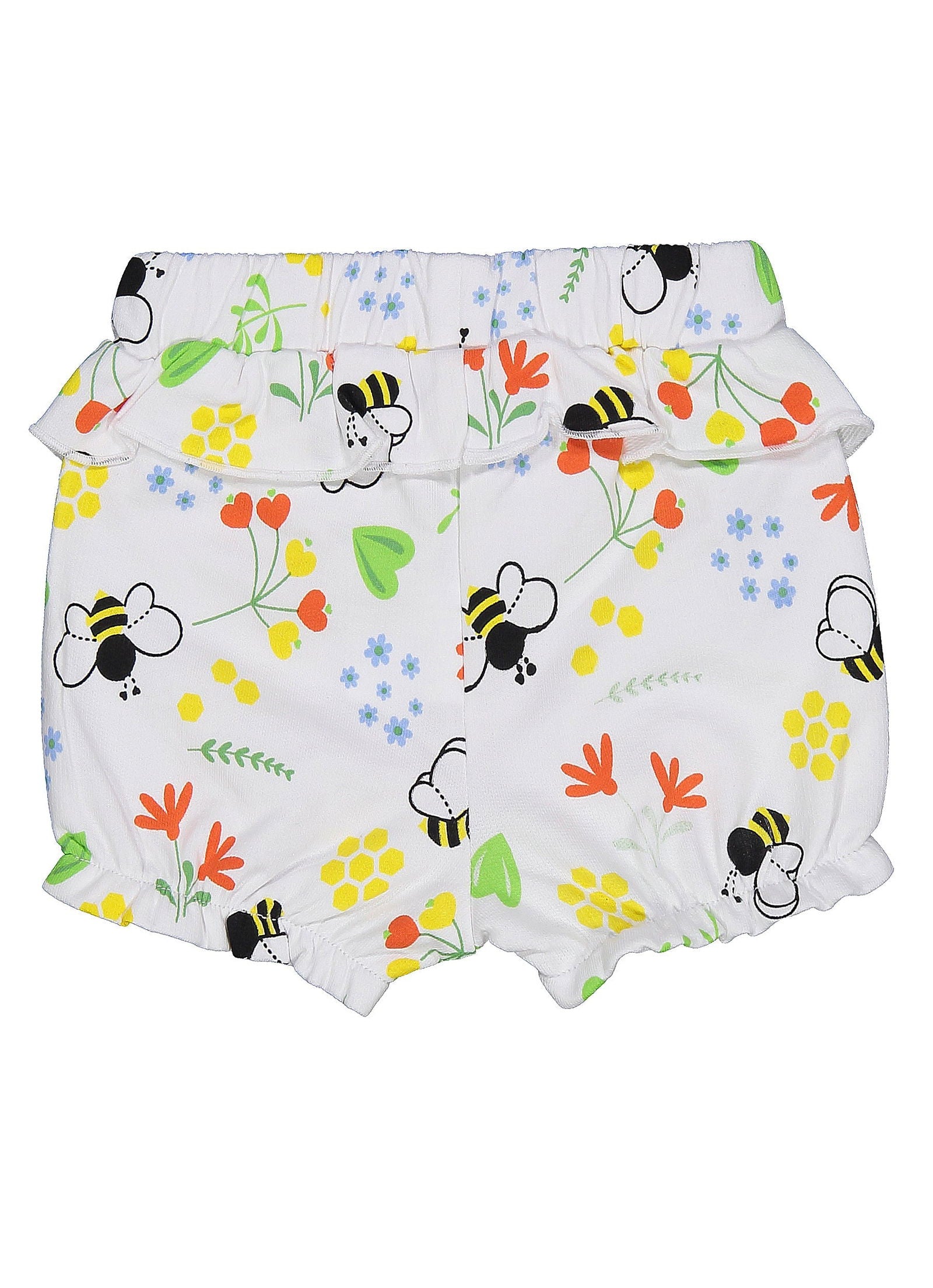 Birba&Trybeyound 61016-00-92Z Szorty w kwiaty kolor biały - - #tag1# - #tag2# - #tag3# - #tag4#