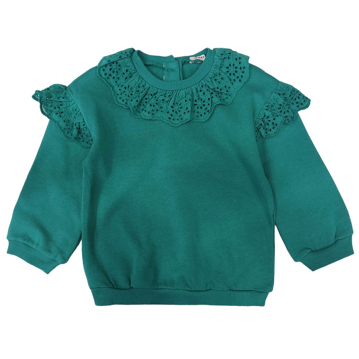 Bluza Koronka dziewczynka zielony 18811-161223 GKMOD - - #tag1# - #tag2# - #tag3# - #tag4#