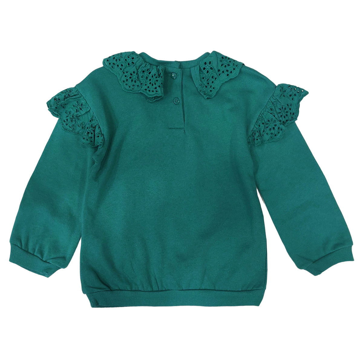 Bluza Koronka dziewczynka zielony 18811-161223 GKMOD - - #tag1# - #tag2# - #tag3# - #tag4#