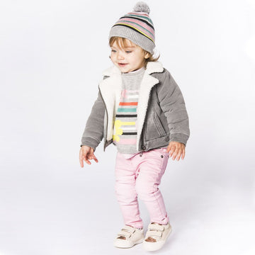 Boboli 204118_GREY Bluza ocieplana kolor popiel - - #tag1# - #tag2# - #tag3# - #tag4#