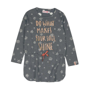 Boboli 416124-8097 sukienka dla dziewczynki kolor popiel -  - #tag1# - #tag2# - #tag3# - #tag4#