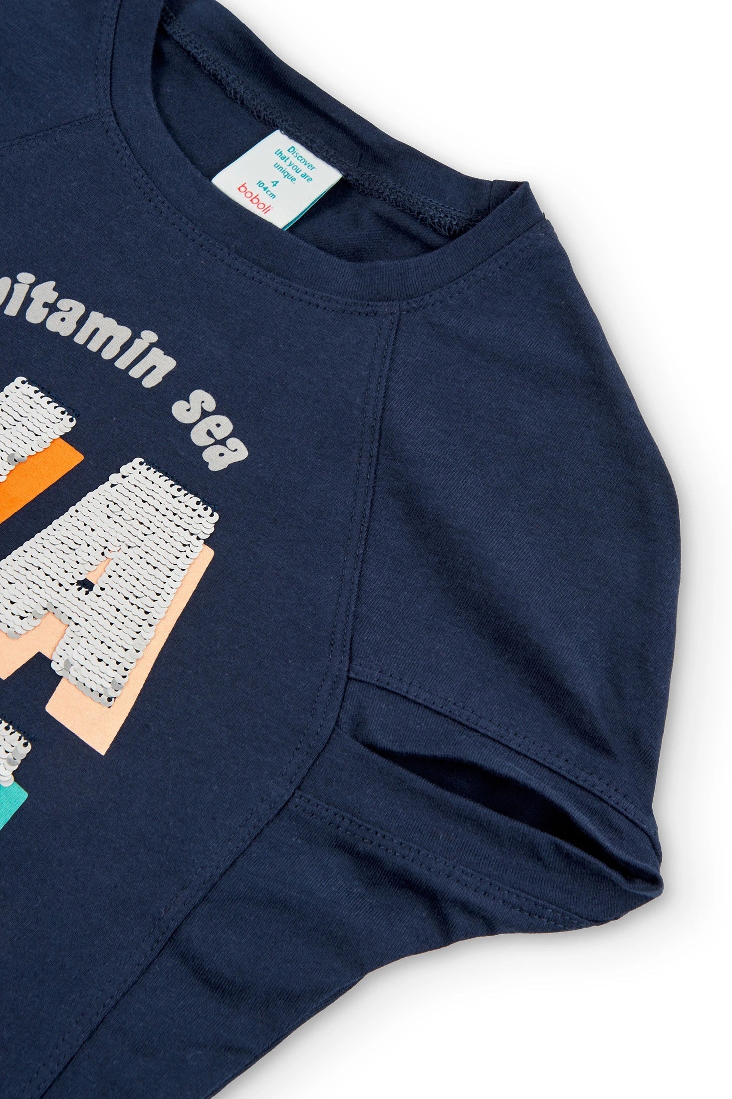 Boboli 446116-2440 Bluzka dziewczynka kolor granat -  - #tag1# - #tag2# - #tag3# - #tag4#