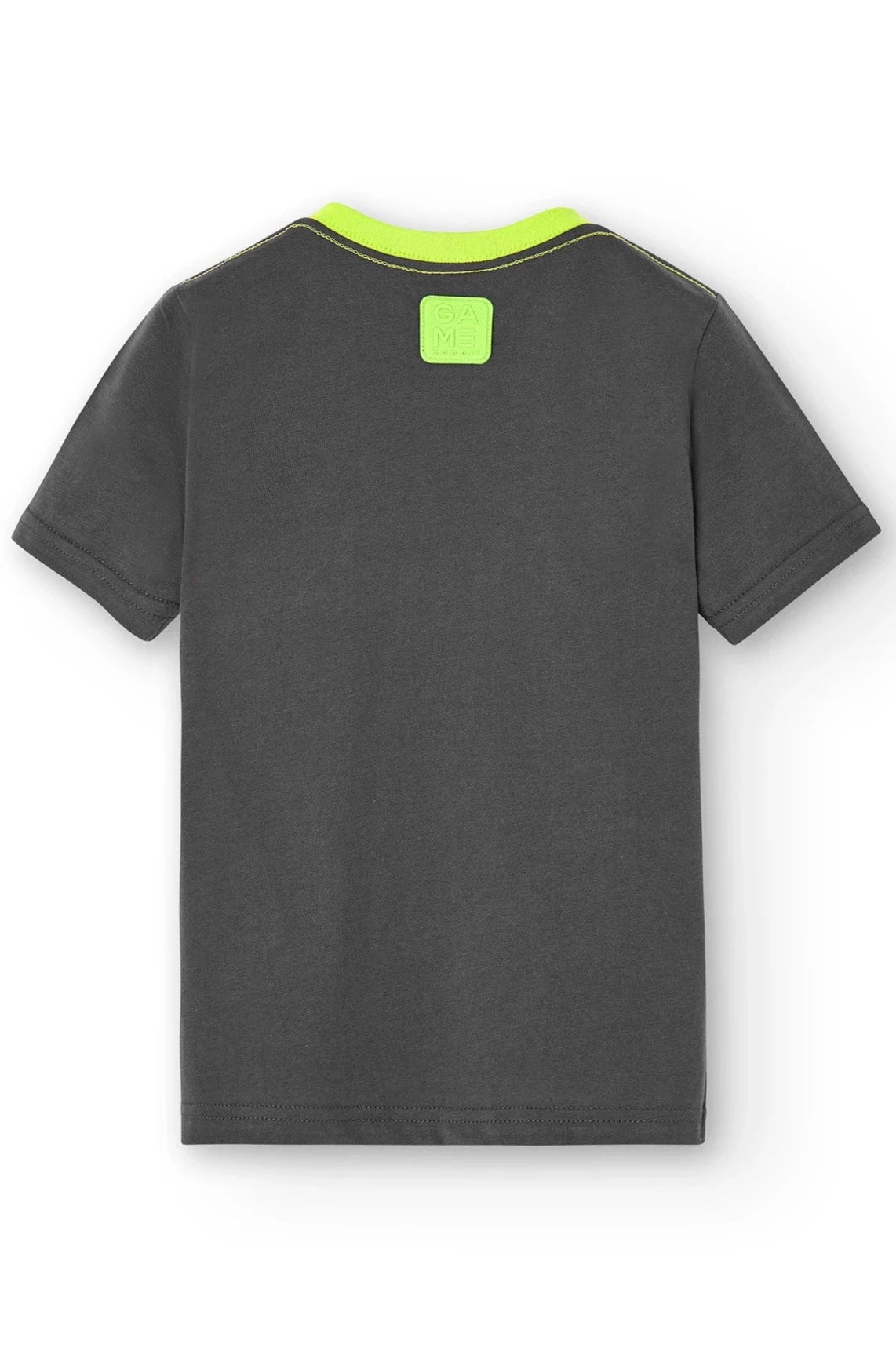 Boboli 506179-8116 T-shirt chłopiec kolor antracyt - - #tag1# - #tag2# - #tag3# - #tag4#