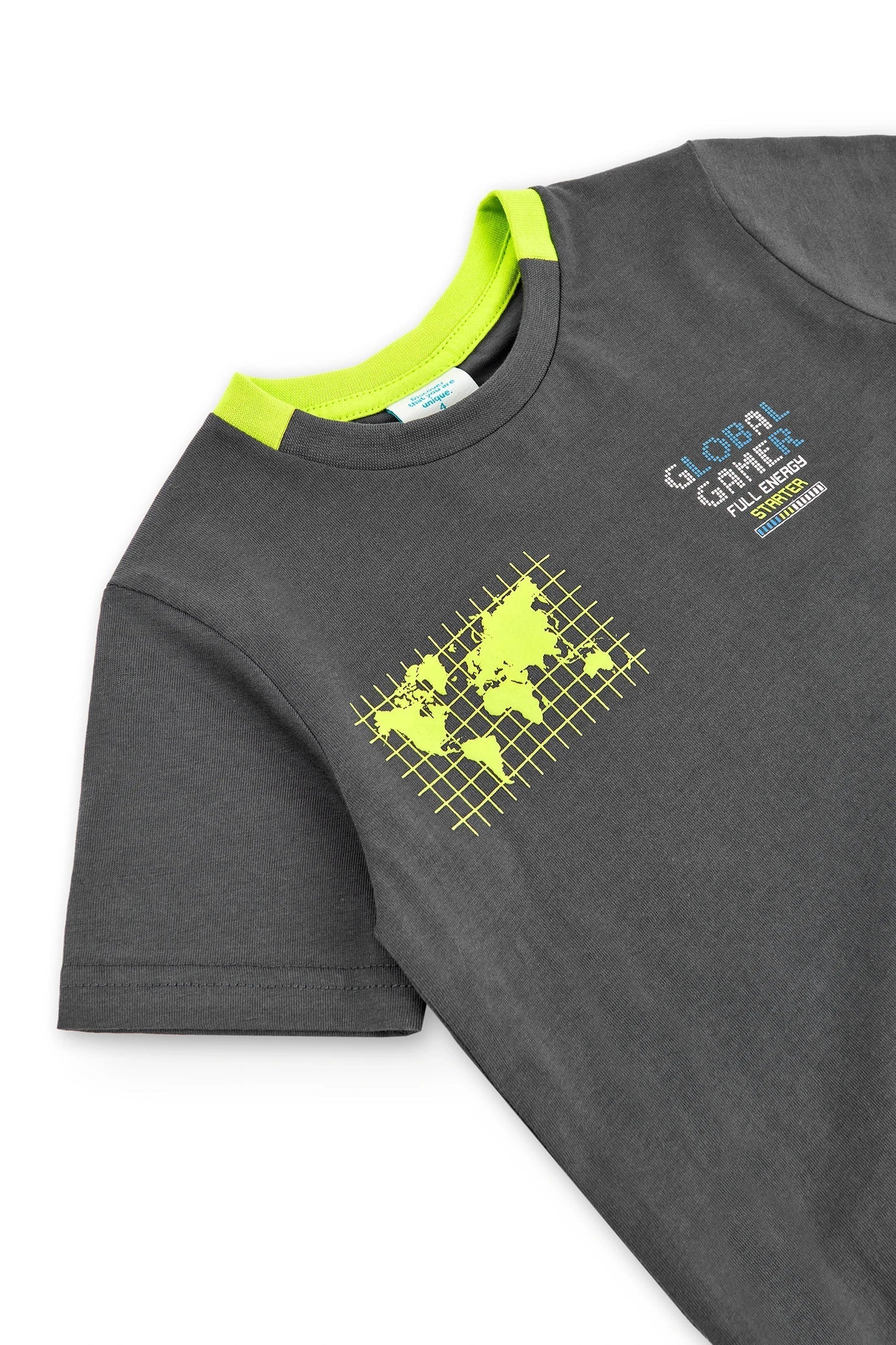 Boboli 506179-8116 T-shirt chłopiec kolor antracyt - - #tag1# - #tag2# - #tag3# - #tag4#