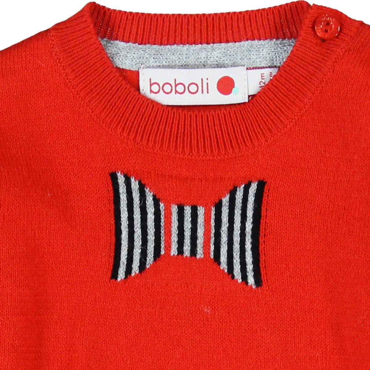 Boboli 714079-3545 sweter kolor czerwony - - #tag1# - #tag2# - #tag3# - #tag4#