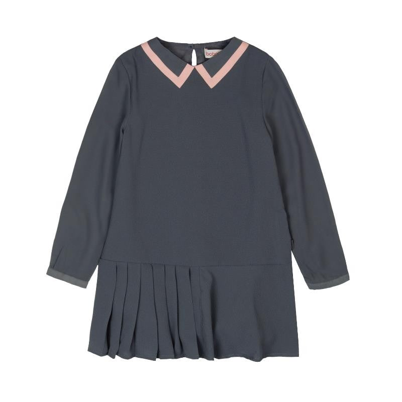 Boboli 726566-8097 sukienka dla dziewczynki kolor popiół - - #tag1# - #tag2# - #tag3# - #tag4#