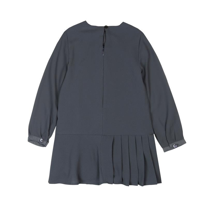 Boboli 726566-8097 sukienka dla dziewczynki kolor popiół - - #tag1# - #tag2# - #tag3# - #tag4#