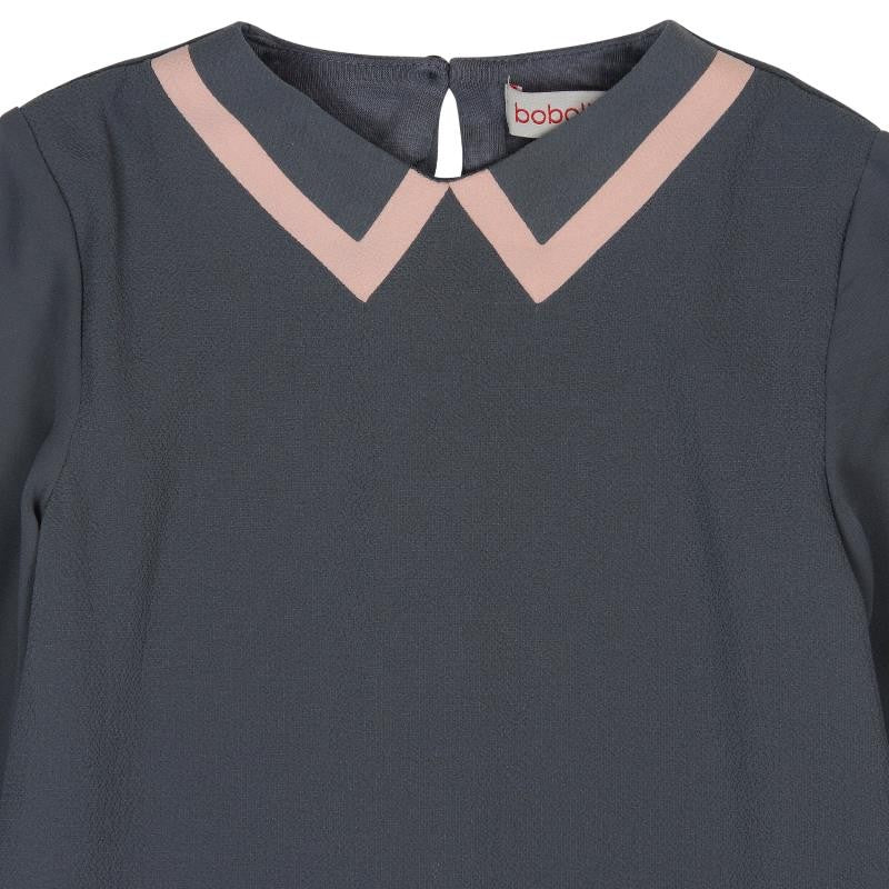 Boboli 726566-8097 sukienka dla dziewczynki kolor popiół - - #tag1# - #tag2# - #tag3# - #tag4#