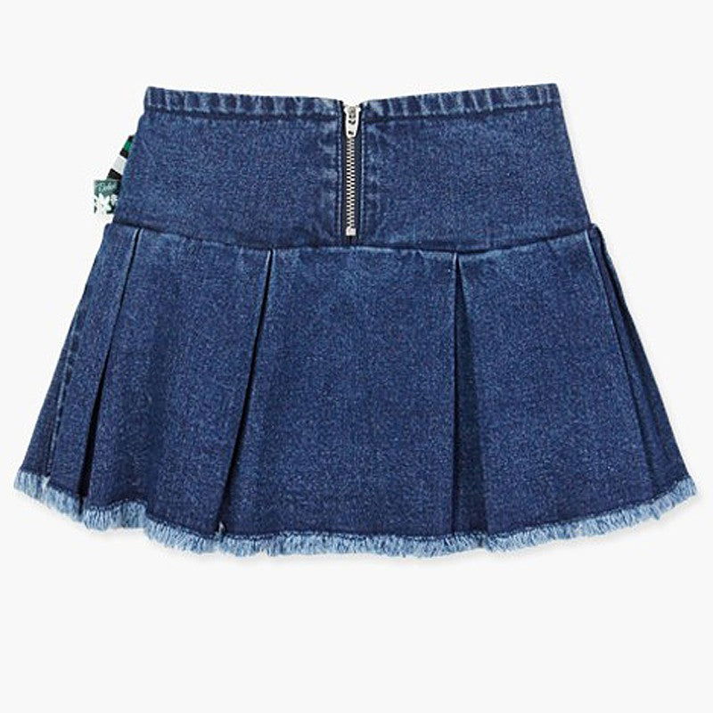 Boboli Spódnica jeansowa dla dziewczynki niebieska 417080-BLUE - - #tag1# - #tag2# - #tag3# - #tag4#