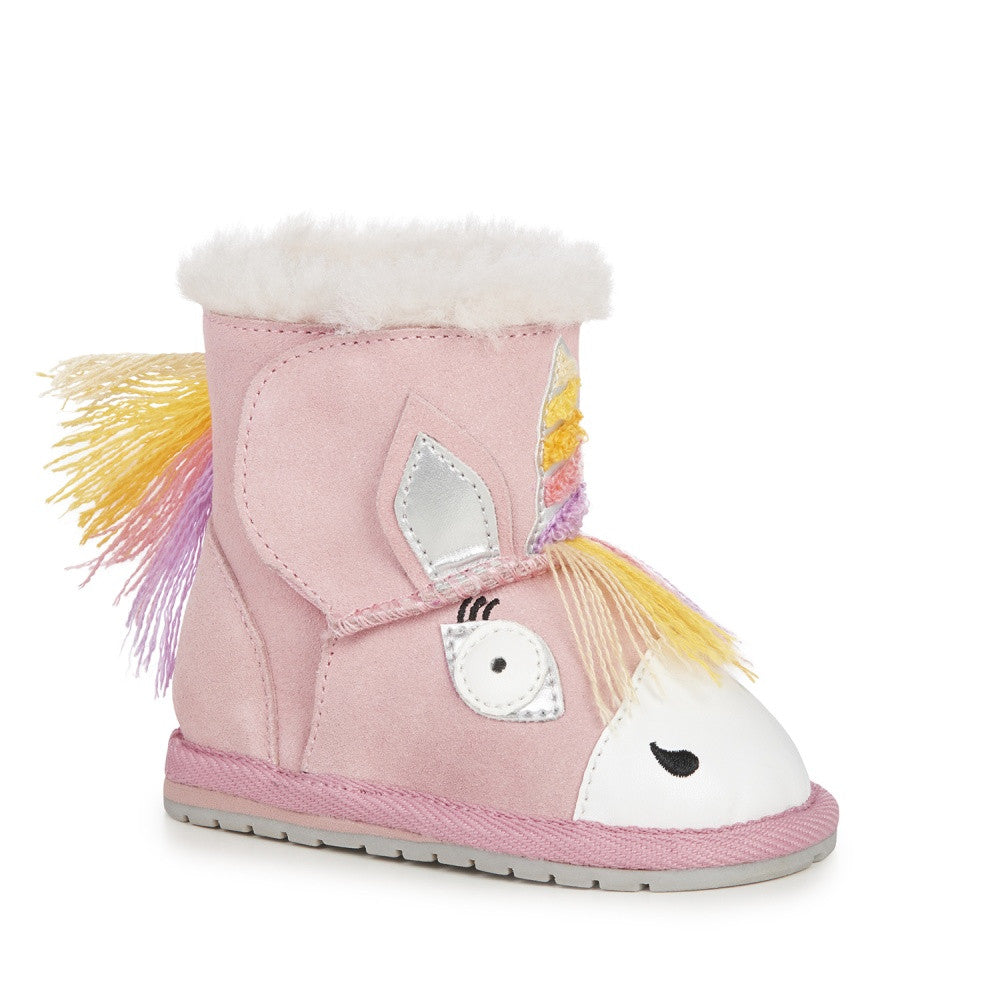 Botki EMU AUSTRALIA Magical Unicorn Walker B12409-Pale Pink róż - - #tag1# - #tag2# - #tag3# - #tag4#