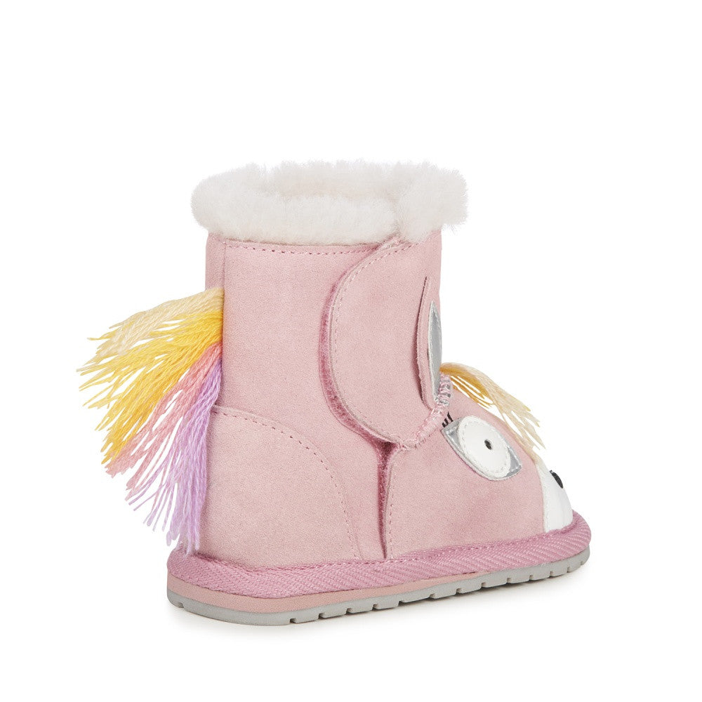 Botki EMU AUSTRALIA Magical Unicorn Walker B12409-Pale Pink róż - - #tag1# - #tag2# - #tag3# - #tag4#