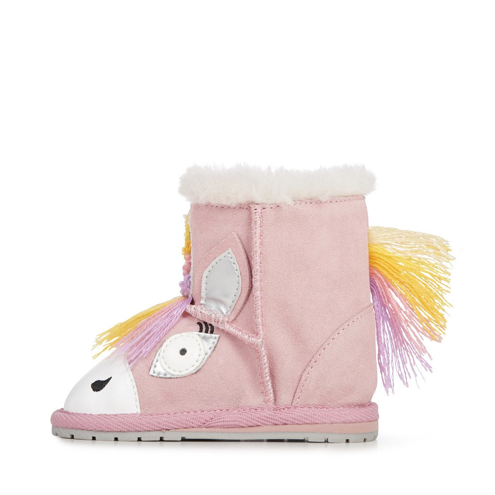Botki EMU AUSTRALIA Magical Unicorn Walker B12409-Pale Pink róż - - #tag1# - #tag2# - #tag3# - #tag4#