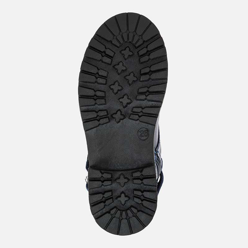 Buty biker w gwiazdki sznurowane dla dziewczynki Mayoral 46031-71 Granatowy - - #tag1# - #tag2# - #tag3# - #tag4#