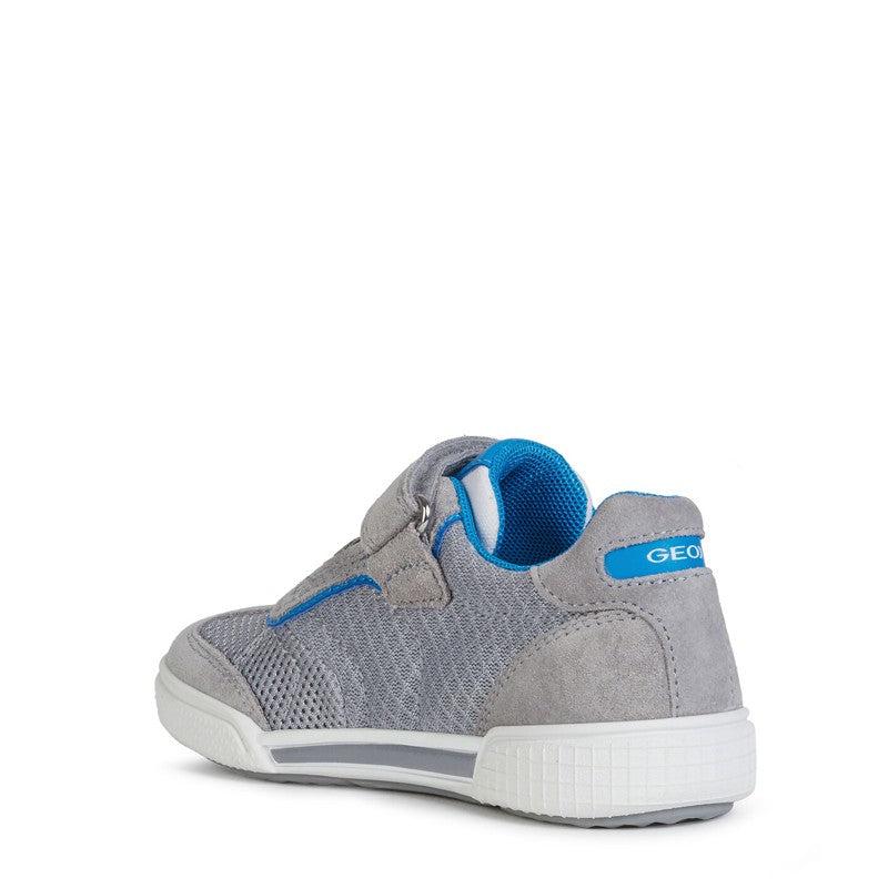 Buty sneakersy dla chłopca Geox J02BCD-01422-C1295 kolor szary - - #tag1# - #tag2# - #tag3# - #tag4#