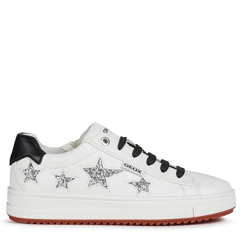 Buty sneakersy dla dziewczynek Geox J02BDB-000BC-C1000 biały - - #tag1# - #tag2# - #tag3# - #tag4#