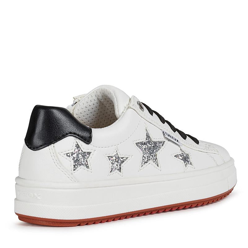 Buty sneakersy dla dziewczynek Geox J02BDB-000BC-C1000 biały - - #tag1# - #tag2# - #tag3# - #tag4#