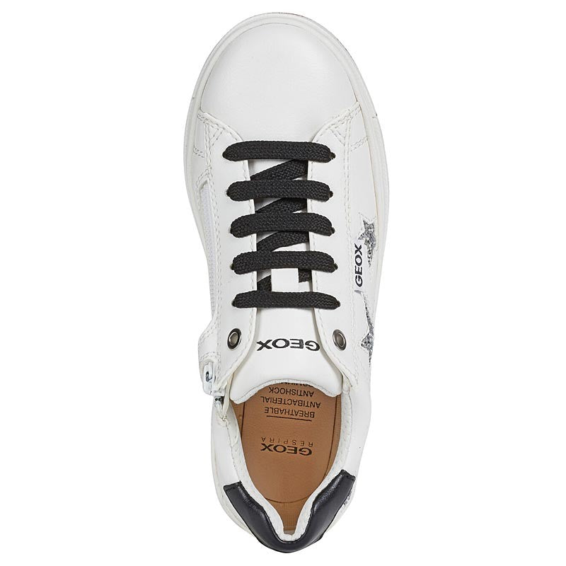 Buty sneakersy dla dziewczynek Geox J02BDB-000BC-C1000 biały - - #tag1# - #tag2# - #tag3# - #tag4#