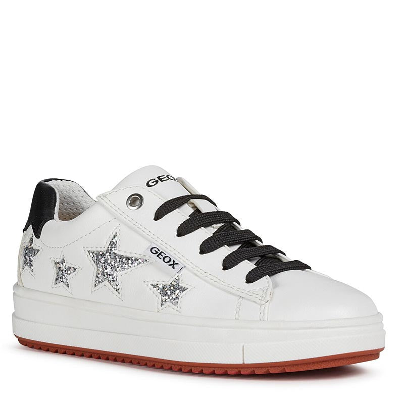 Buty sneakersy dla dziewczynek Geox J02BDB-000BC-C1000 biały - - #tag1# - #tag2# - #tag3# - #tag4#