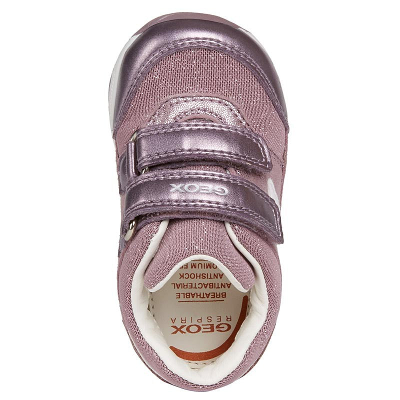 Buty sneakersy dziewczęce Geox B840LA-0MAAS-C8025 róż - - #tag1# - #tag2# - #tag3# - #tag4#