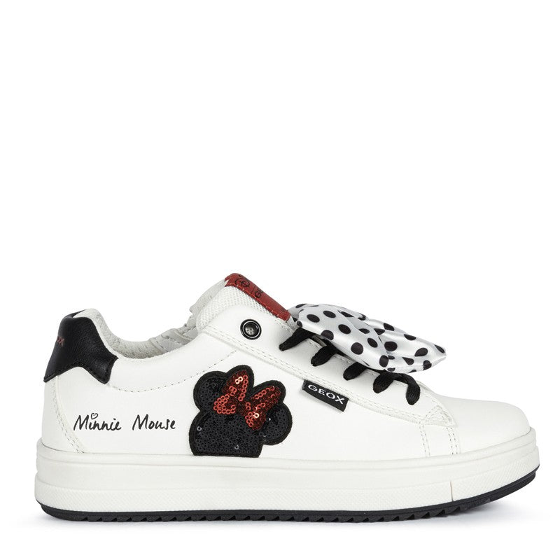 Buty sneakersy dziewczęce Geox J04BDB-000BC-C0644 kolor biały/czarny - - #tag1# - #tag2# - #tag3# - #tag4#
