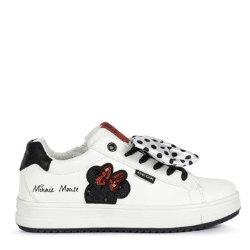 Buty sneakersy dziewczęce Geox J04BDB-000BC-C0644 kolor biały/czarny - - #tag1# - #tag2# - #tag3# - #tag4#