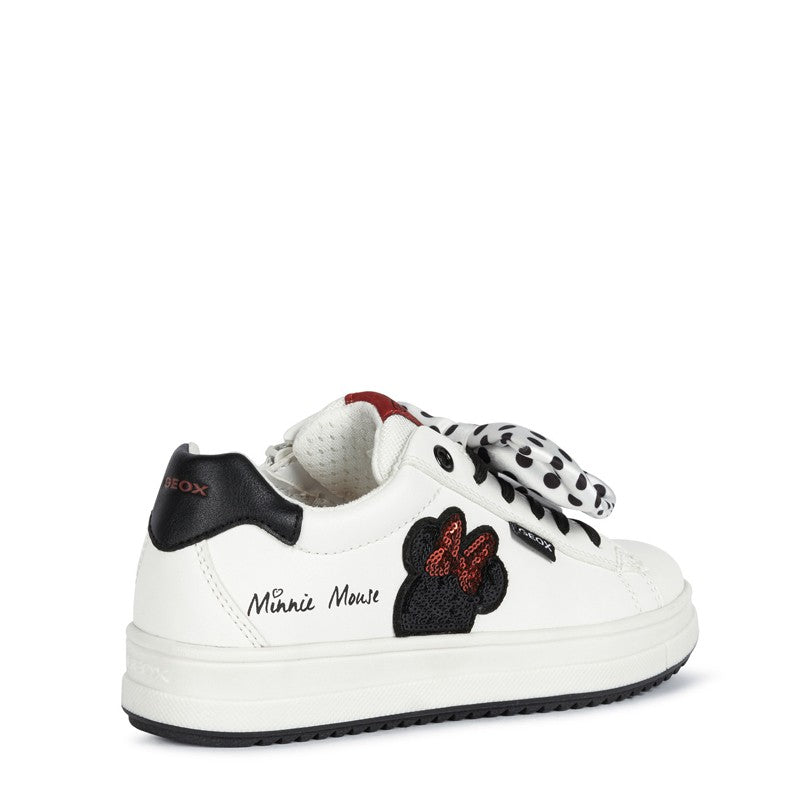 Buty sneakersy dziewczęce Geox J04BDB-000BC-C0644 kolor biały/czarny - - #tag1# - #tag2# - #tag3# - #tag4#
