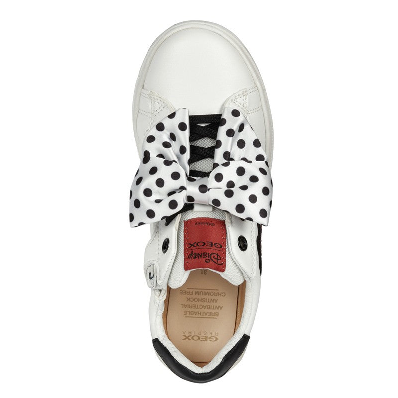 Buty sneakersy dziewczęce Geox J04BDB-000BC-C0644 kolor biały/czarny - - #tag1# - #tag2# - #tag3# - #tag4#