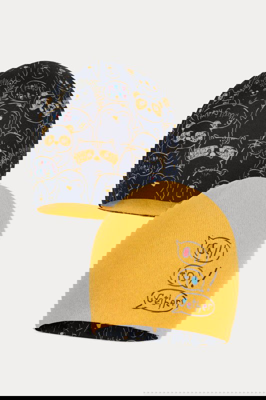 Czapka BORIS dla dzieci Broel kolor musztarda/granat -  - #tag1# - #tag2# - #tag3# - #tag4#