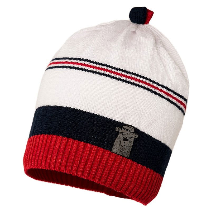 DAVID Czapka dzianinowa chłopięca Jamiks JWC013 kolor czerwony -  - #tag1# - #tag2# - #tag3# - #tag4#