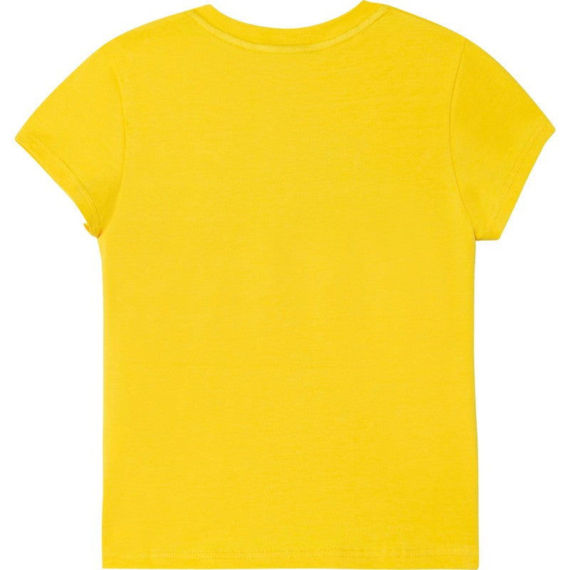 DKNY D35R58-530 Koszulka z krótkim rękawem dziewczęca kolor żółty -  - #tag1# - #tag2# - #tag3# - #tag4#