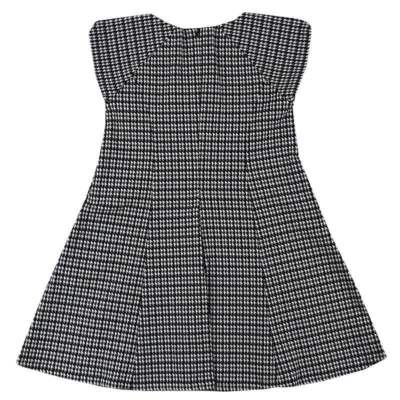 Dr.Kid DK478/O17 sukienka  pepitko kolor czarny -  - #tag1# - #tag2# - #tag3# - #tag4#