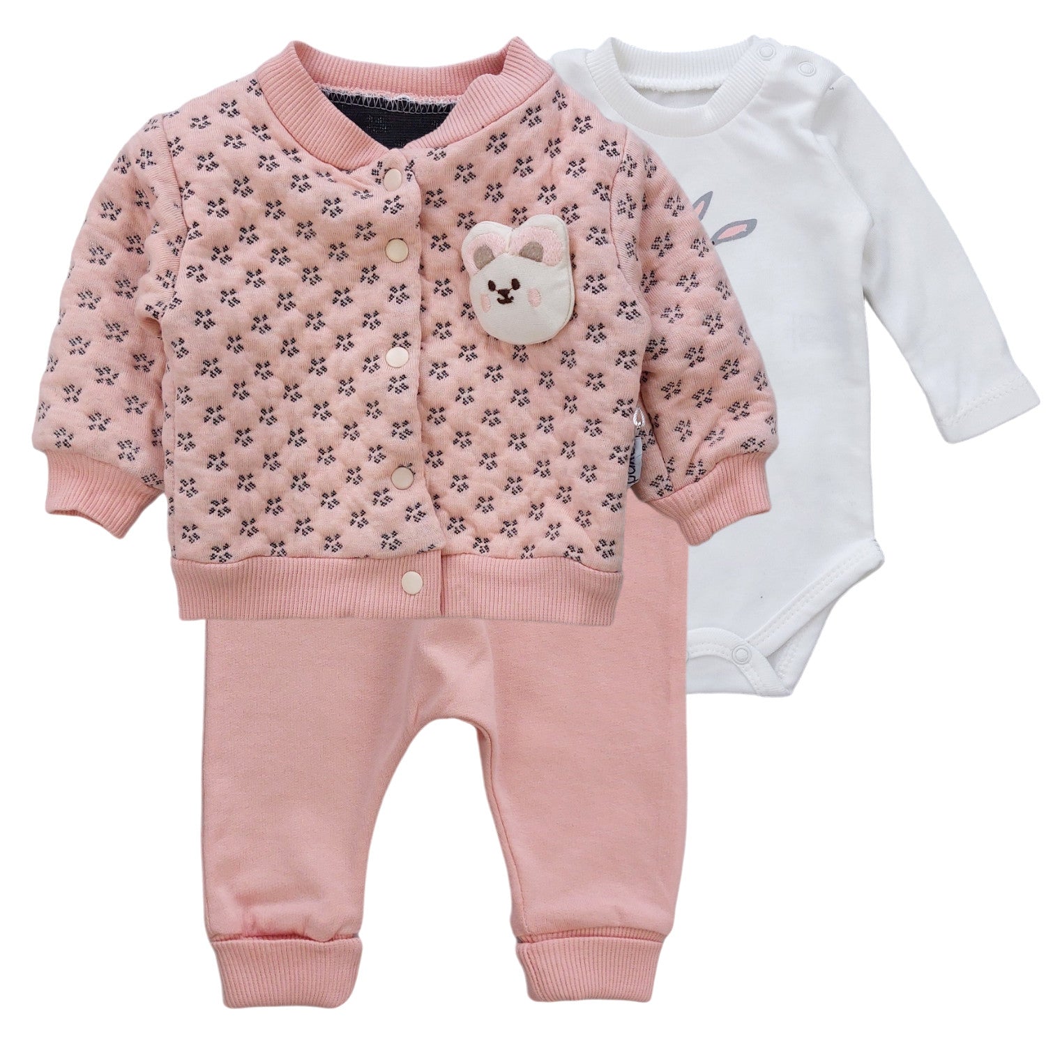 Dres 3 Cz. Bluza Body Spodnie dziewczynka morela 153-27324 GKMOD - - #tag1# - #tag2# - #tag3# - #tag4#