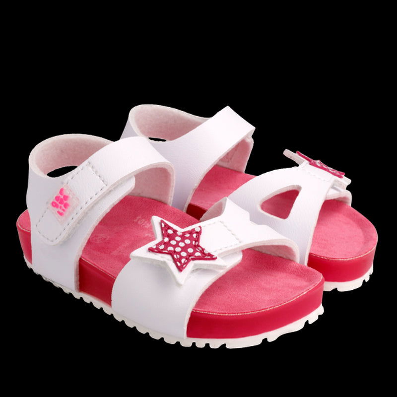 Garvalin Sandały dla dziewczynki 222440-B biały - - #tag1# - #tag2# - #tag3# - #tag4#